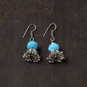 Vanya german silver jhumki earrings - handcrafted