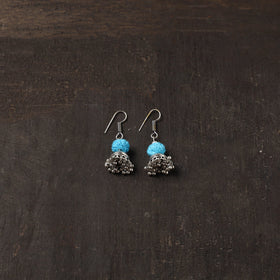 Vanya german silver jhumki earrings - handcrafted