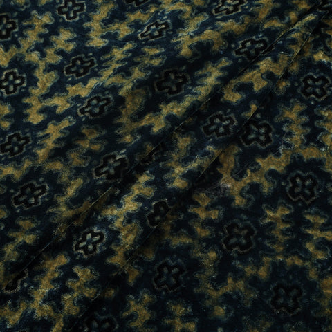 Velvet natural dyed fabric 04 - handcrafted