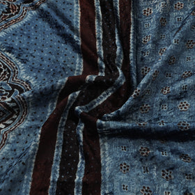 Velvet natural dyed hand fabric 04 - handcrafted