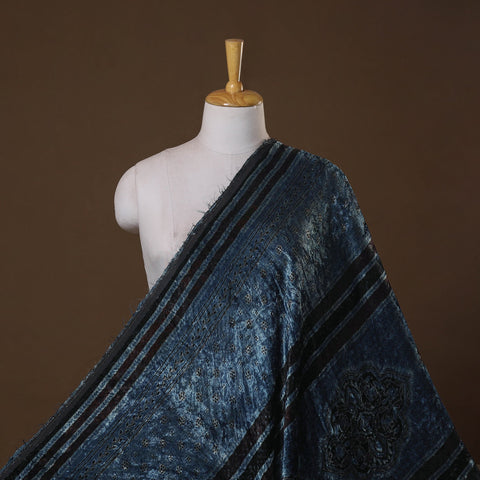 Velvet natural dyed hand fabric 04 - handcrafted