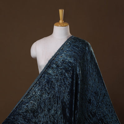 Velvet natural dyed hand fabric 13 - handcrafted