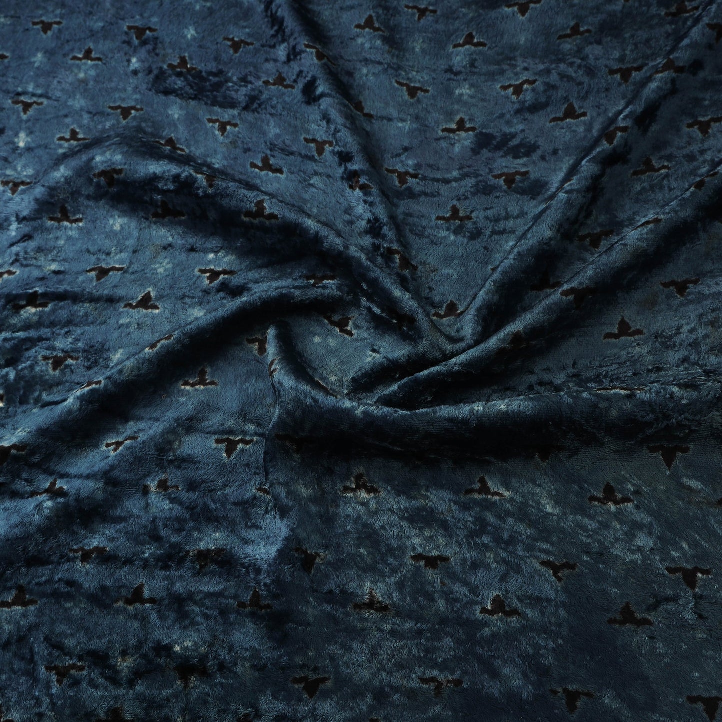 Velvet natural dyed hand fabric 13 - handcrafted