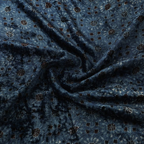 Velvet natural dyed hand fabric 18 - handcrafted