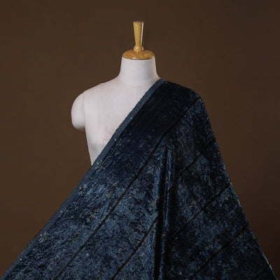 Velvet natural dyed hand fabric 23 - handcrafted