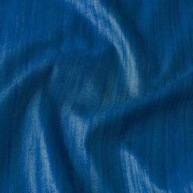 Blue - vidarbha handloom pure tussar ghicha silk fabric 01