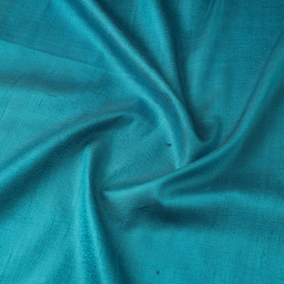 Blue - vidarbha tussar x ghicha silk handloom fabric 09