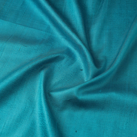 Blue - vidarbha tussar x ghicha silk handloom fabric 09