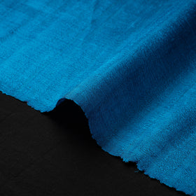 Blue - vidarbha tussar x ghicha silk handloom fabric 17