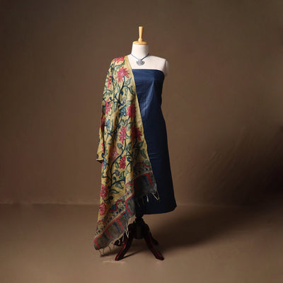 Vidarbha tussar x muga silk handloom plain 2pc unstitched