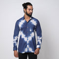 Buy Shibori Tie-Dye Cotton Men Full Sleeve Shirt Online at iTokri.com
