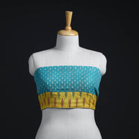 Blue - woollen akola blouse piece 22 - handcrafted