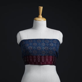 Blue - woollen akola blouse piece 25 - handcrafted