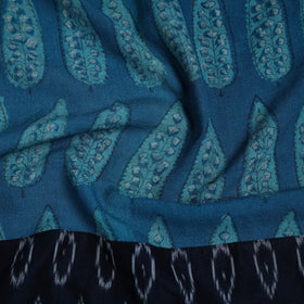 Blue - woollen akola blouse piece 26 - handcrafted