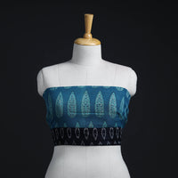 Blue - woollen akola blouse piece 26 - handcrafted