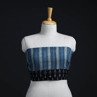 Blue - woollen akola blouse piece 29 - handcrafted