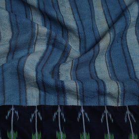 Blue - woollen akola blouse piece 29 - handcrafted