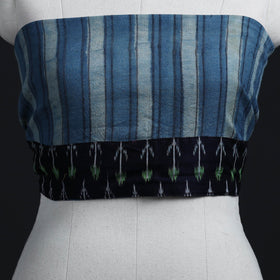 Blue - woollen akola blouse piece 29 - handcrafted