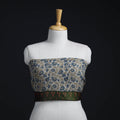Blue - woollen blouse piece 65 - handcrafted