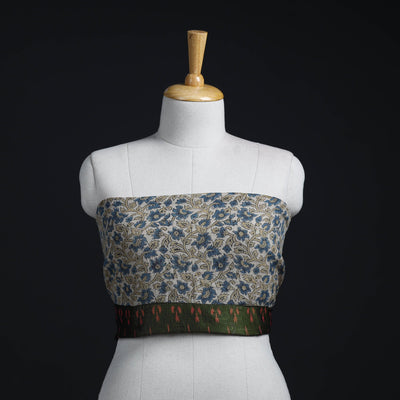Blue - woollen blouse piece 65 - handcrafted