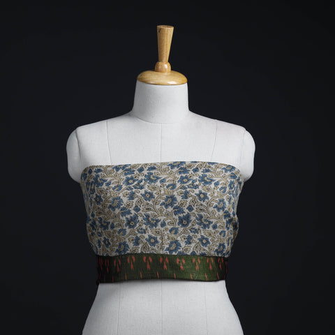 Blue - woollen blouse piece 65 - handcrafted