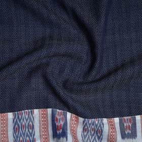 Blue - woollen plain blouse piece 06 - handcrafted