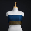 Blue - woollen plain blouse piece 16 - handcrafted