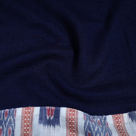 Blue - woollen plain blouse piece 21 - handcrafted