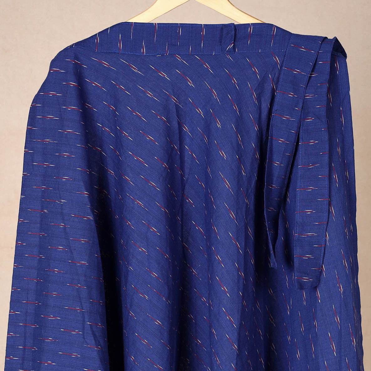 Blue Wrap Around Cotton Pochampally Ikat Skirt