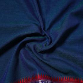 Blue Zari Border Dharwad Cotton Fabric