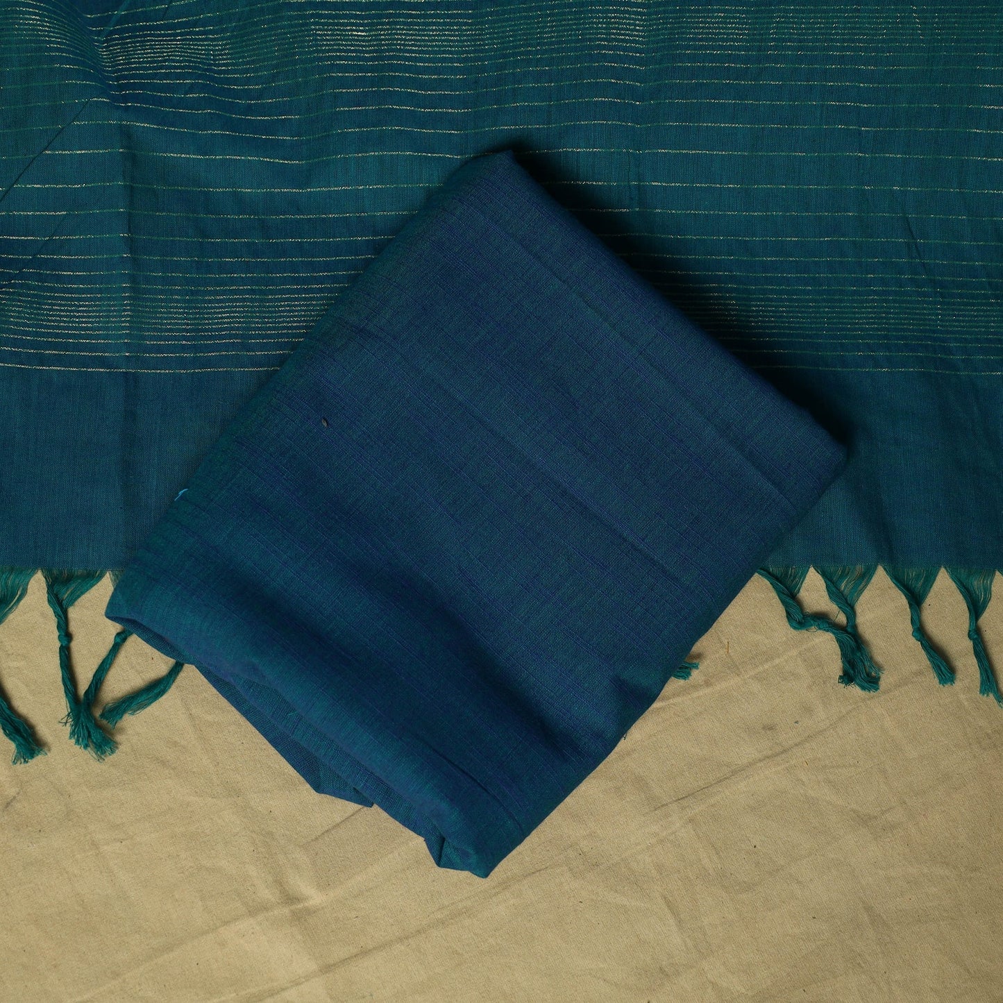 Zari buti jacquard cotton 3pc unstitched dress material 57