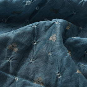 Zari buti silk tie-dye bandhani fabric 02 - handcrafted