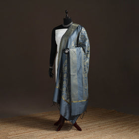 Zari work banarasi silk dupatta 19 - handcrafted