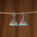 Zoya German Silver Beaded Jhumki Earrings