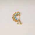  Brass Base Oxidised Antique Gold Finish Maharashtrian Nose Clip-on 