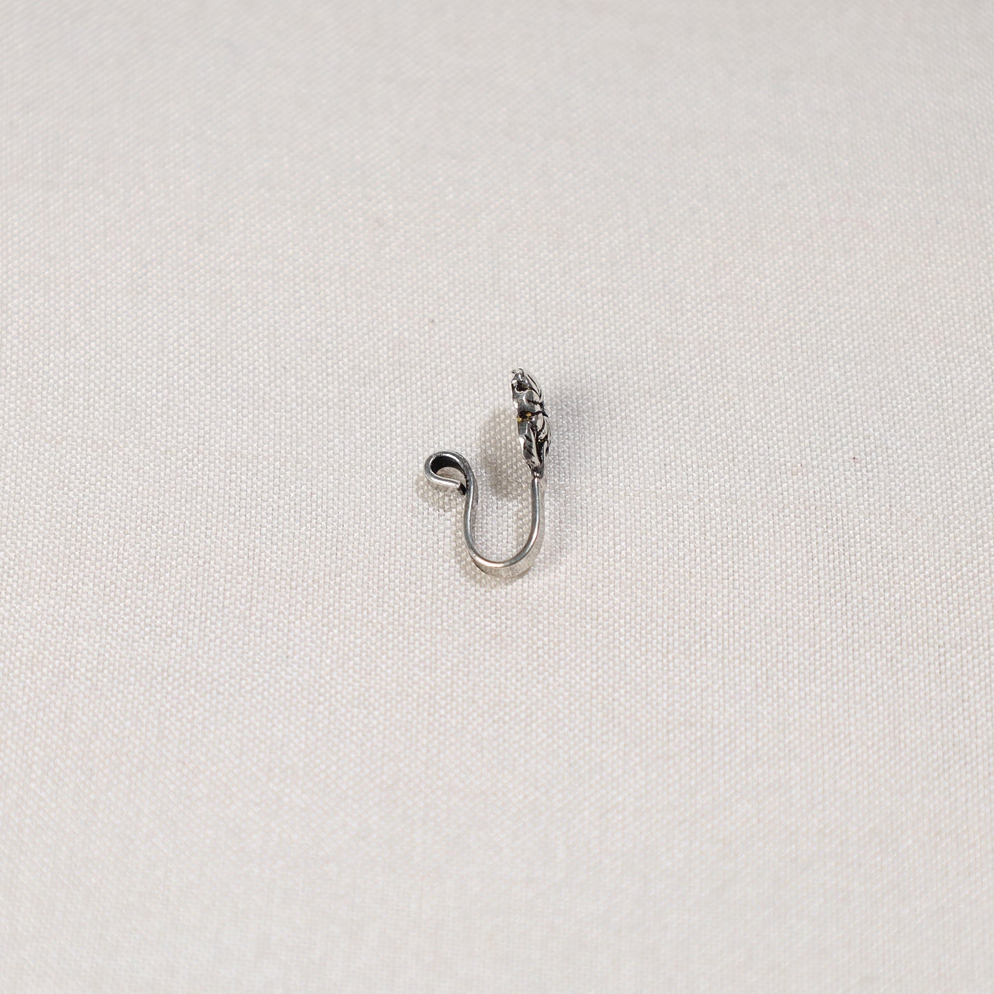  Brass Base Oxidised Antique Silver Finish Nose Clip-on 