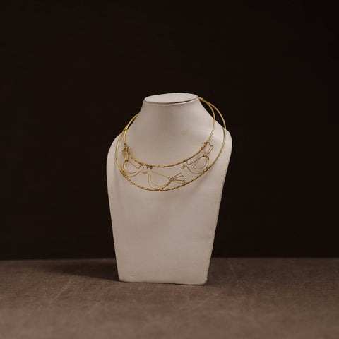 Brass metal handcrafted choker necklace 144