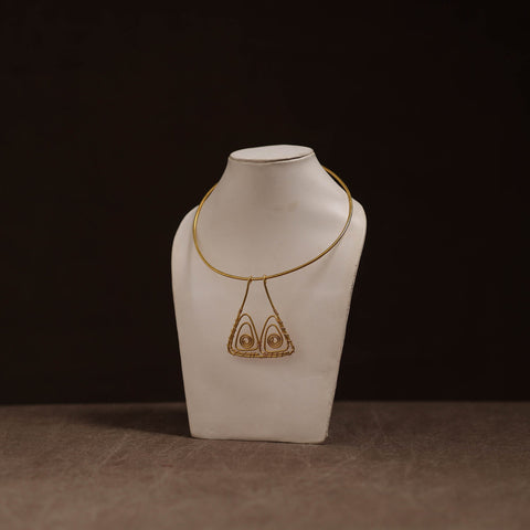 Brass metal handcrafted hasli necklace 105