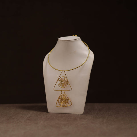 Brass metal handcrafted hasli necklace 109