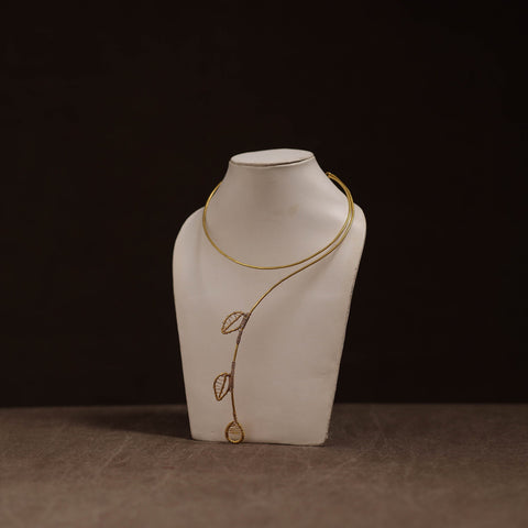 Brass metal handcrafted hasli necklace 111