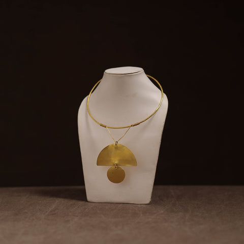 Brass metal handcrafted hasli necklace 124