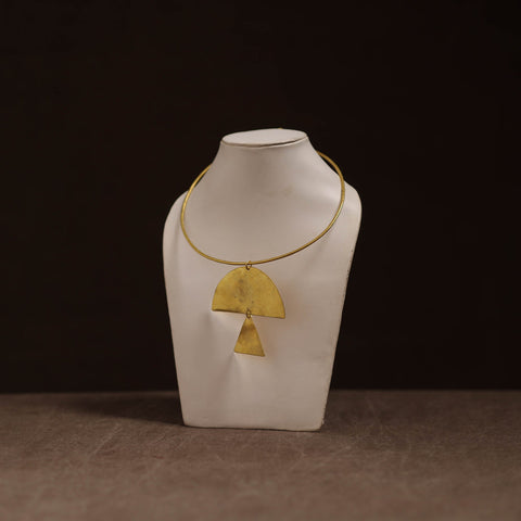 Brass metal handcrafted hasli necklace 125