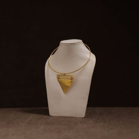 Brass metal handcrafted hasli necklace 129