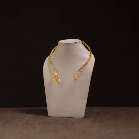 Brass metal handcrafted hasli necklace 141