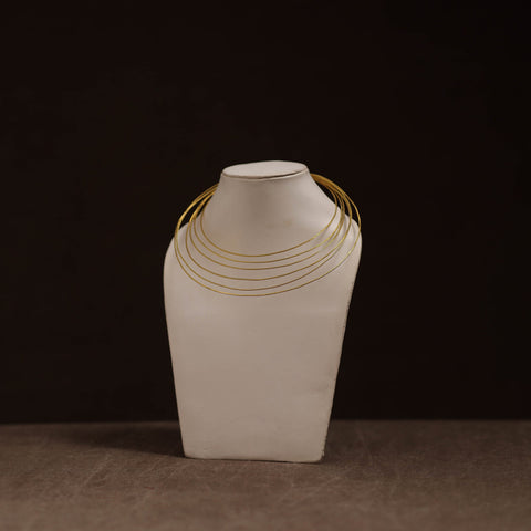 Brass metal handcrafted hasli necklace 148