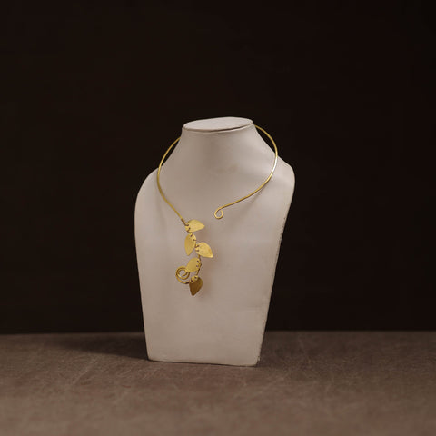 Brass metal handcrafted hasli necklace 154