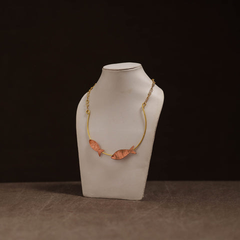 Brass metal handcrafted hasli necklace 156