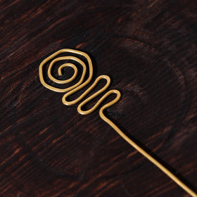  Brass Metal Handcrafted Dokra Juda Pin
