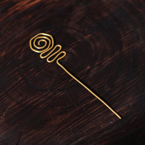  Brass Metal Handcrafted Dokra Juda Pin