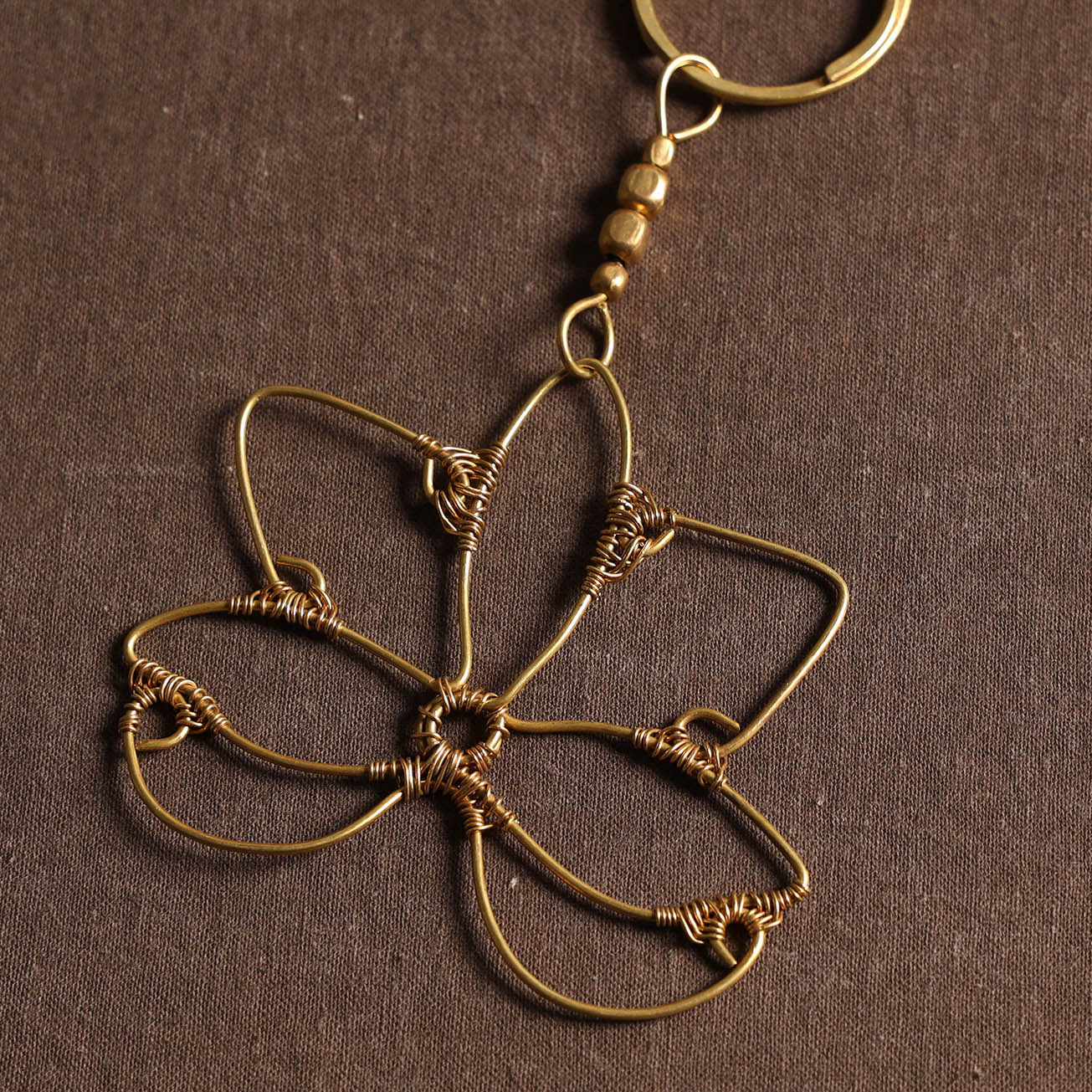  Brass Metal Handcrafted Dokra Keychain 